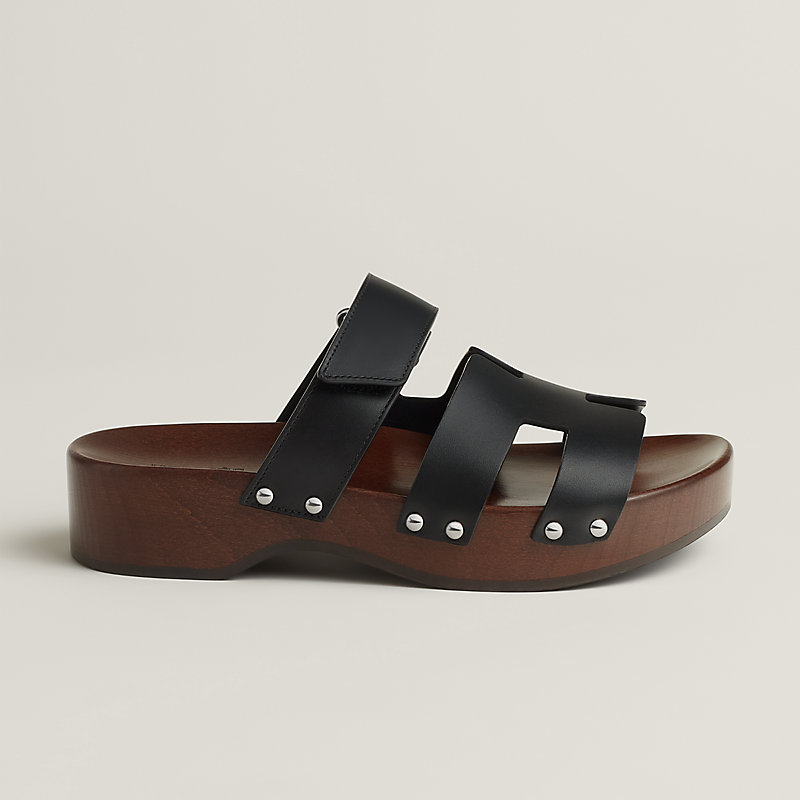 Sabot Kos - Nero | Hermès Italia Sabot Kos - Nero | Hermès Italia